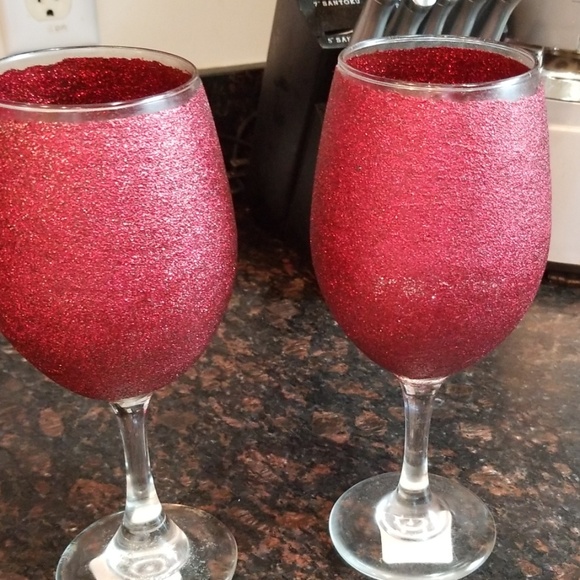 Red or Brick Red Bling Glitter Stems - Picture 3 of 3